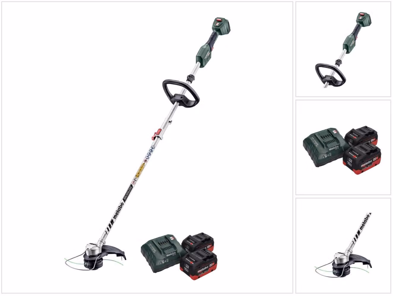 Tagliaerba a batteria Metabo RTD 18 LTX BL 30 18 V 30 cm senza spazzole + 2x batteria 10,0 Ah + caricatore