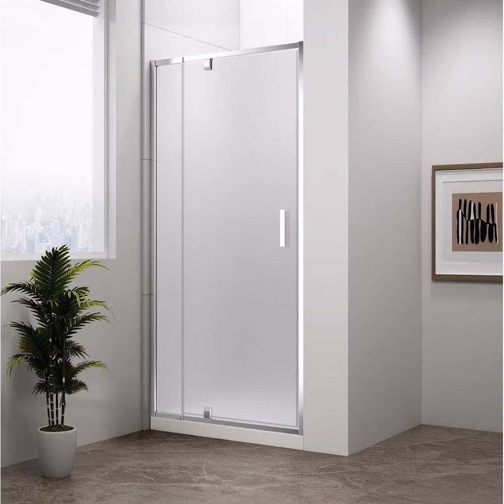 Polysan Easy Line - Porta doccia girevole 880-1020 mm, vetro Brick EL1738