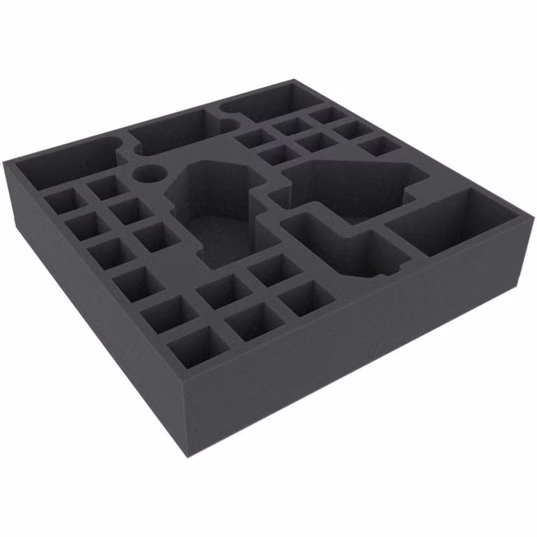 Inserto in schiuma 295x295x65 mm per giochi da tavolo, 28 scomparti