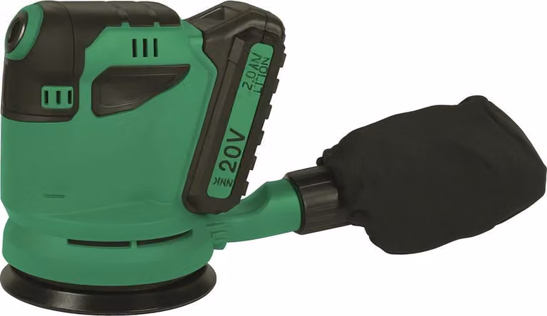 Levigatrice a batteria (20 V, Ø 125 mm, inclusa batteria e sacchetto raccoglipolvere)