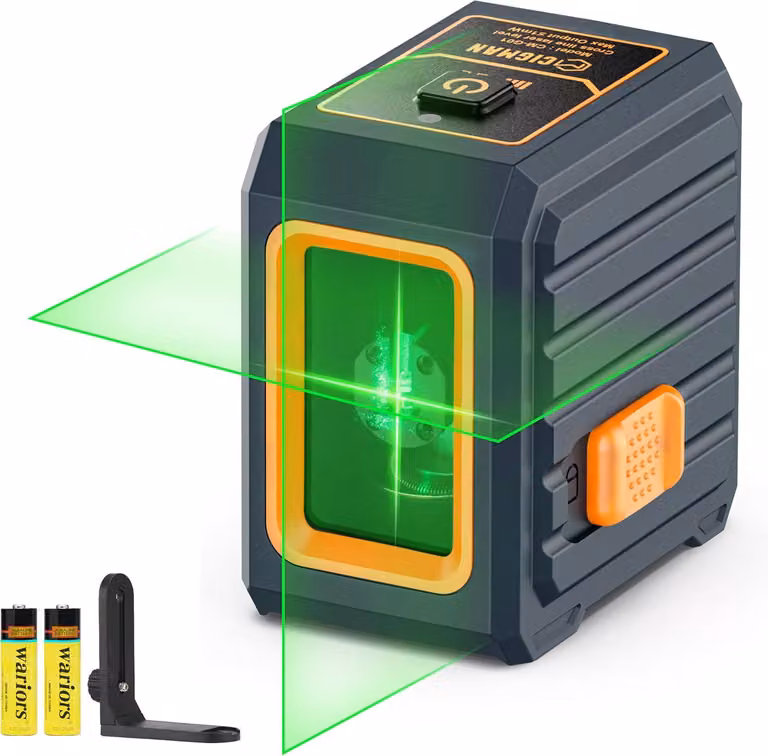CIGMAN CM-G01 Laser a linee incrociate verde 30 m, autolivellante, grado di protezione IP54