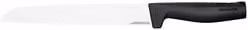 Coltello da pane Fiskars Hard Edge in acciaio inox nero e argento con lama da 22 cm
