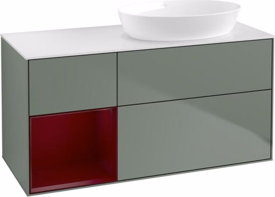 Mobiletto V&B Finion 120 cm, Pl w m, Reg Peo m Lac, Oli. m Lac