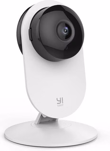Camera di Sorveglianza WiFi Bianca con Visione Notturna, Audio a Due Vie e Controllo tramite App per Monitoraggio Interno e Bambini
