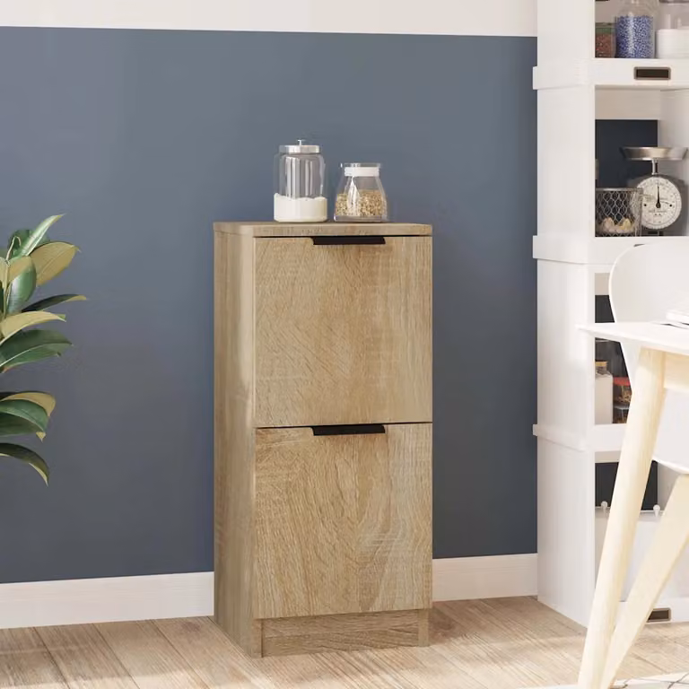 Credenza vidaXL in Legno Multistrato Rovere Sonoma Marrone, Appesa a Parete, L/P/H: 30 x 30 x 70 cm