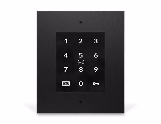 2N 9160347 Access Unit 2.0 Lettore Controllo Accessi con Touch Keypad, Bluetooth, RFID, NFC e PoE, Grado di Protezione IP54, Colore Nero – 2