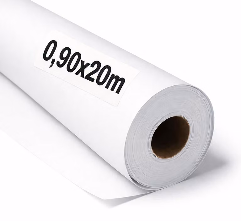 Carta kraft bianca, 3 rotoli da 0,90 x 20 metri, opaca, 70 g/m², carta ideale per lavori manuali e imballaggi