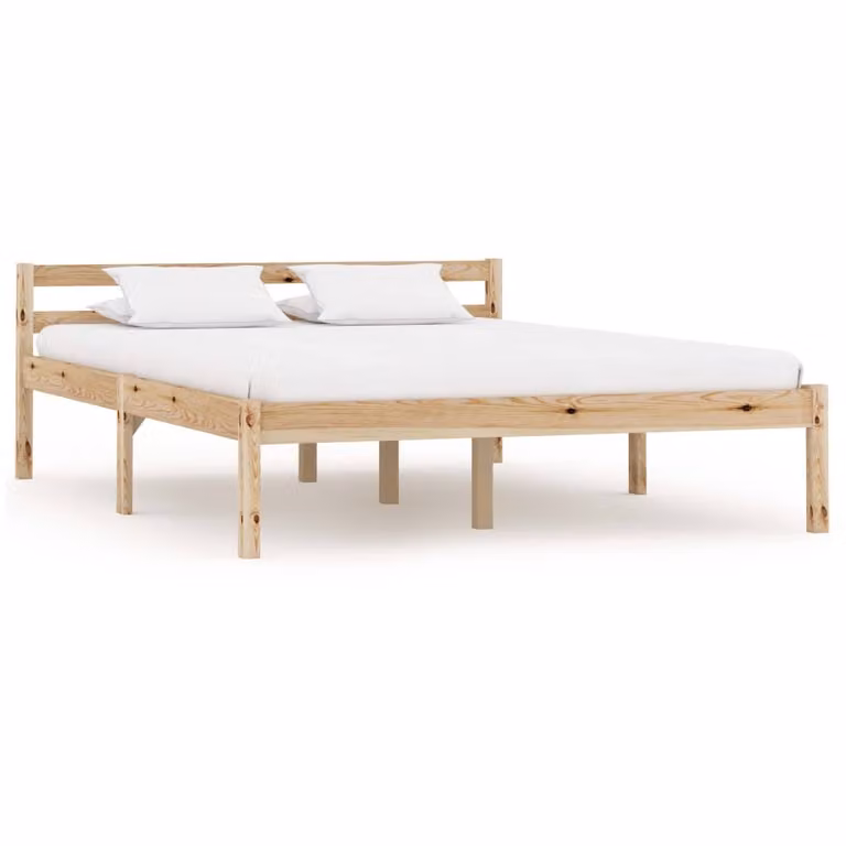 The Living Store Letto in legno massiccio di pino 140x200 cm