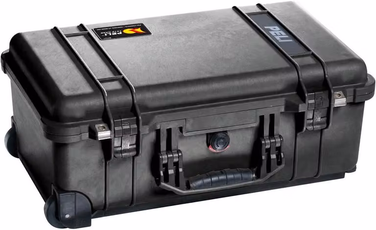 Peli - 150SC - Valigetta protettiva - Studio Case - con set di divisori - con organizer sul coperchio - nera