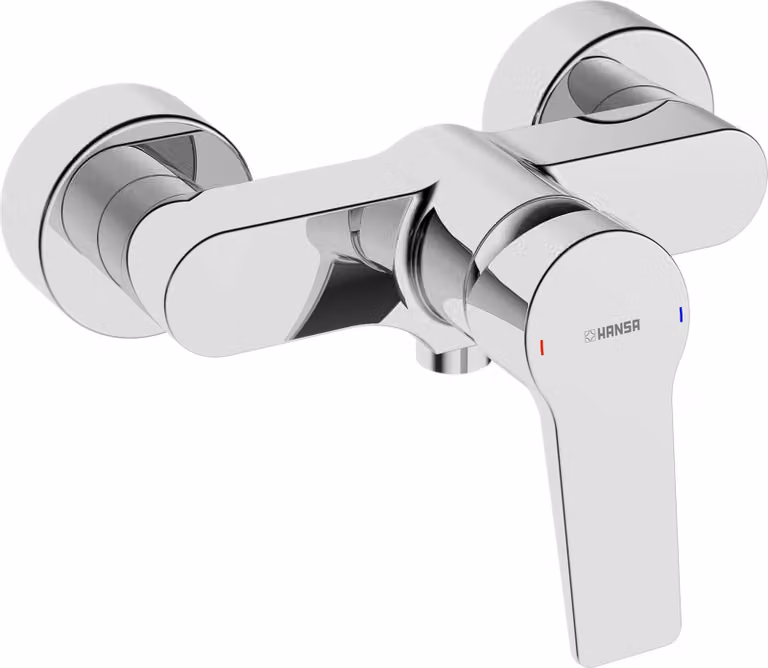 Hansa Twist Nuovo miscelatore doccia a parete con leva singola, cromato, 1 pz.