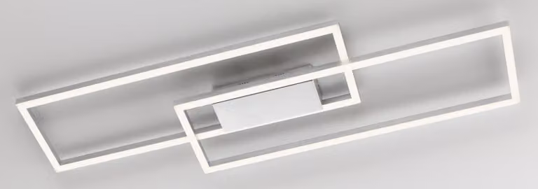 casa NOVA plafoniera ARAGA LB 98x27 cm argento plafoniera
