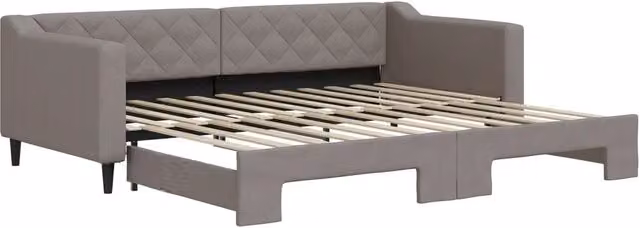Divano letto | Sof¨¤ letto | Letto singolo Estraibile Tortora 90x200 cm in Tessuto