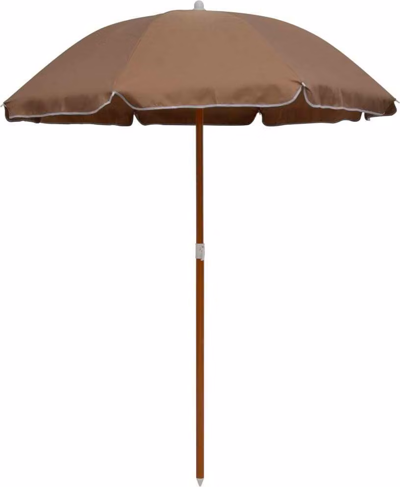 Maison Exclusive - Ombrellone con palo in acciaio, 180 cm, color tortora