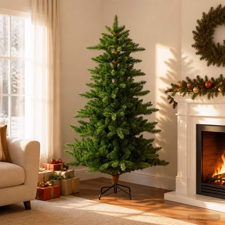 vidaXL Albero di Natale artificiale 210 cm PVC e Metallo Verde