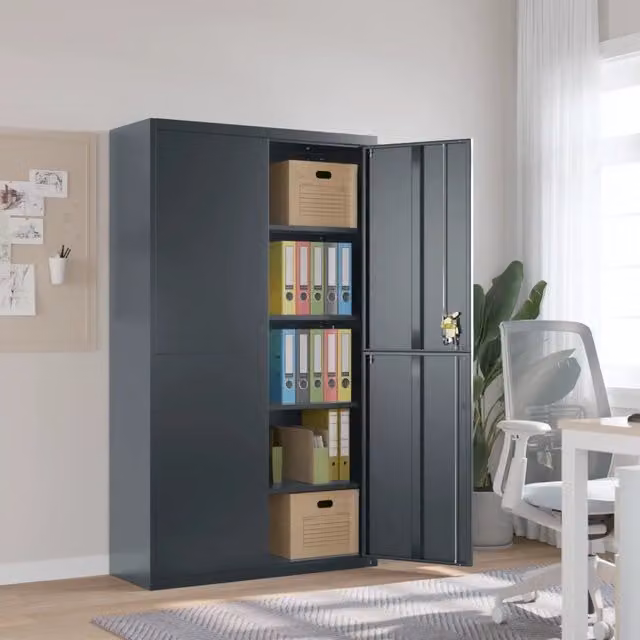Armadio Classificatore Antracite 105x40x180 cm in Acciaio 339771