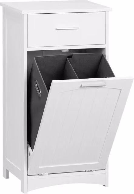 Lavatrice a 3 Vaschette con Coperchio - Bianca - Lavatrici a 3 Vaschette - Lavatrici - Ripiegabile - Armadio per Abiti