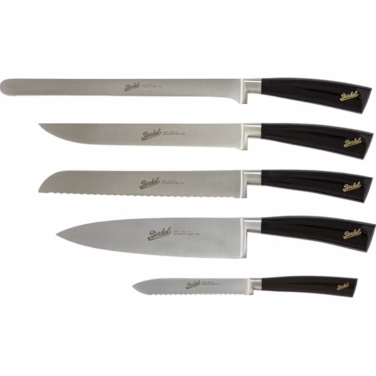 Set Chef 5 coltelli, linea Elegance nero lucido di Berkel