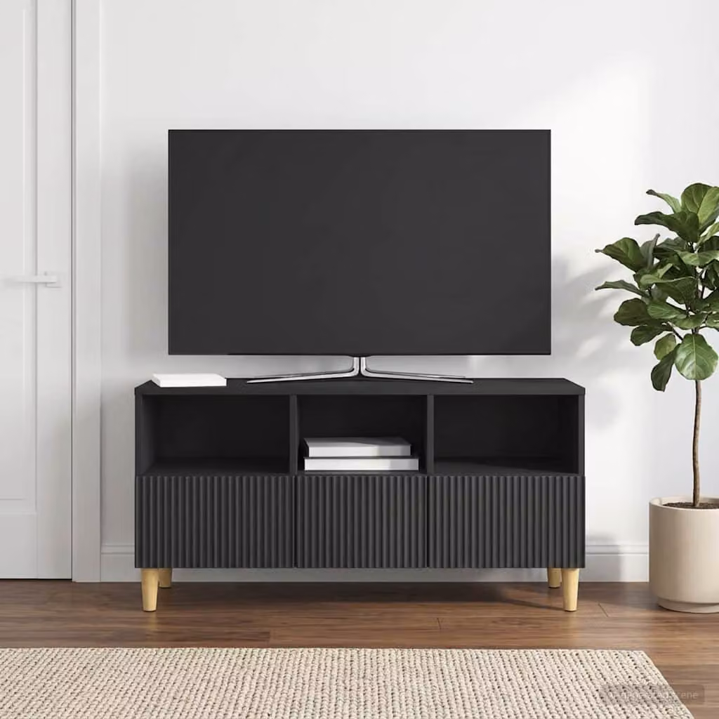 Mobile TV vidaXL Nero, L 102 cm x P 34,5 cm x H 50 cm