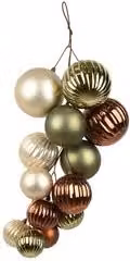 Decorazione natalizia da appendere Amicasa Dietroporta Multicolor con stelle e motivi geometrici