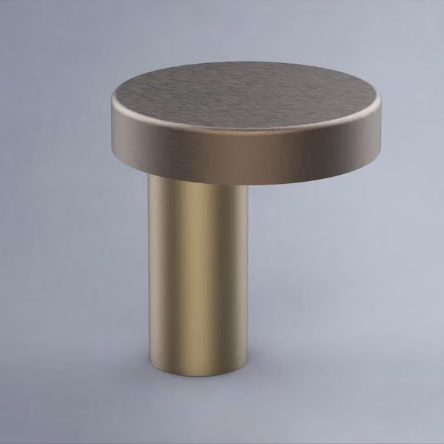 Lampada da tavolo glamour Amanita MILOOX in metallo color bronzo e oro con 3xE27