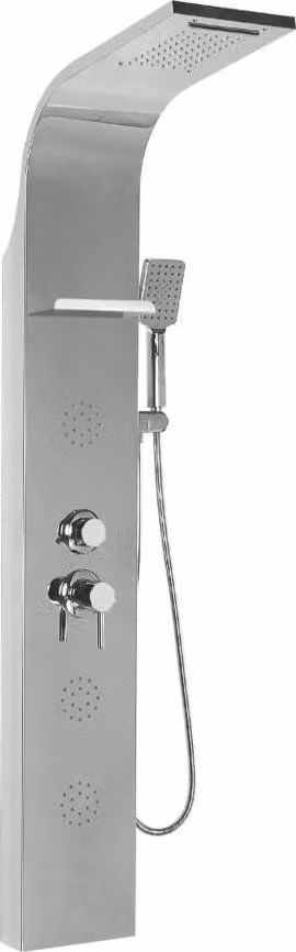 Mexen Borg pannello doccia, cromo - 7615-03-00