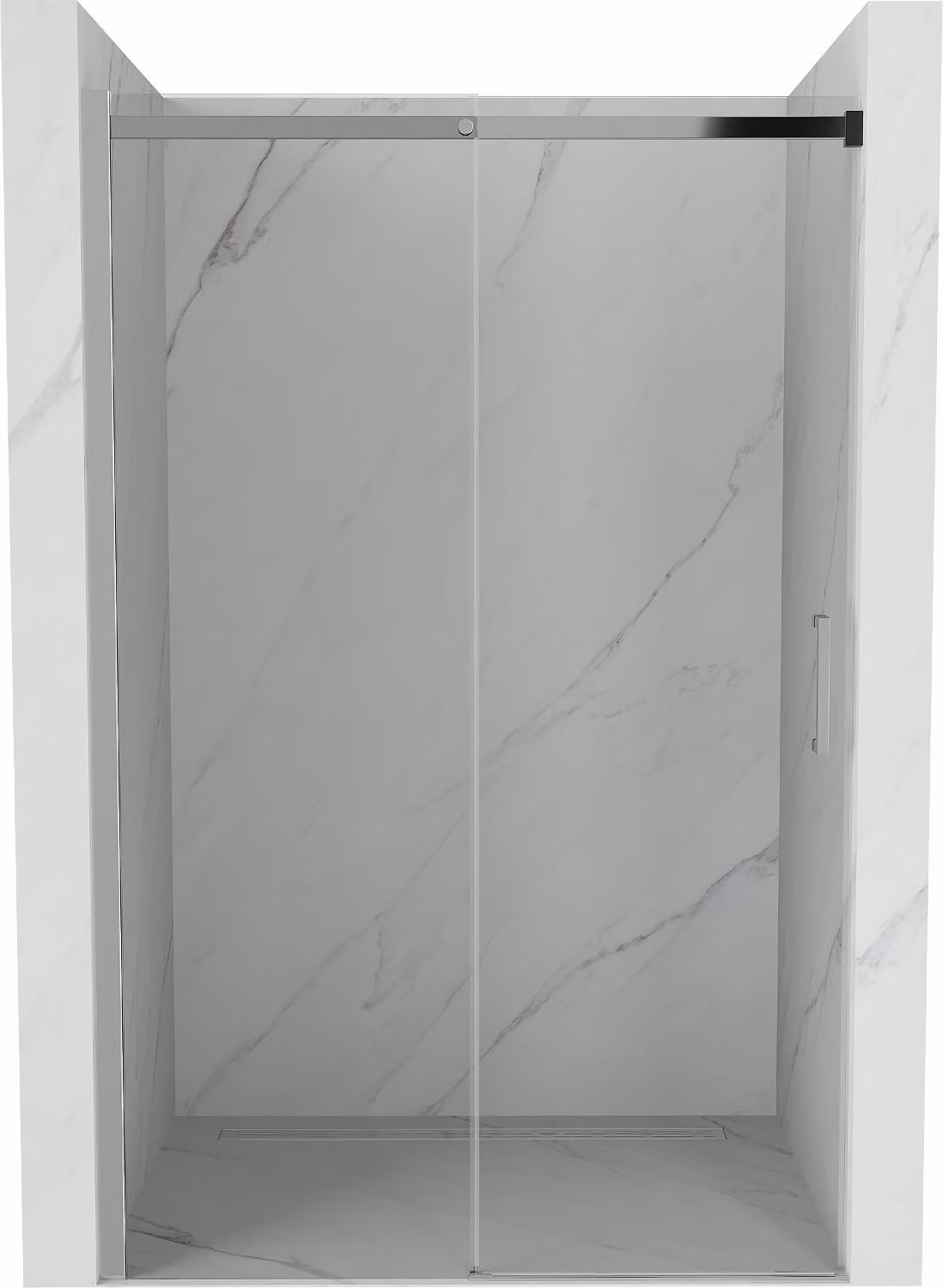 Mexen Omega porta doccia scorrevole 120 cm, trasparente, cromo - 825-120-000-01-00