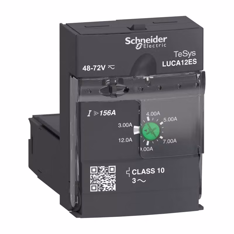 Unità di controllo standard Schneider Electric LUCA, Classe 10, 3-12 A, 48-72 V CC/CA LUCA12ES