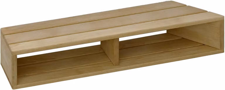 Alzata per bandiera in legno, marrone, altezza 180 cm
