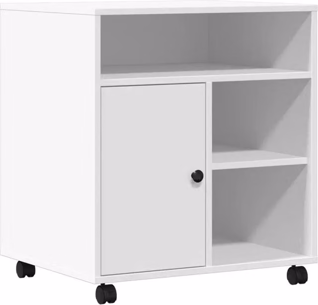 Supporto per Stampante con Ruote Bianco L: 60 cm, P: 50 cm, H: 67 cm CFW2673921