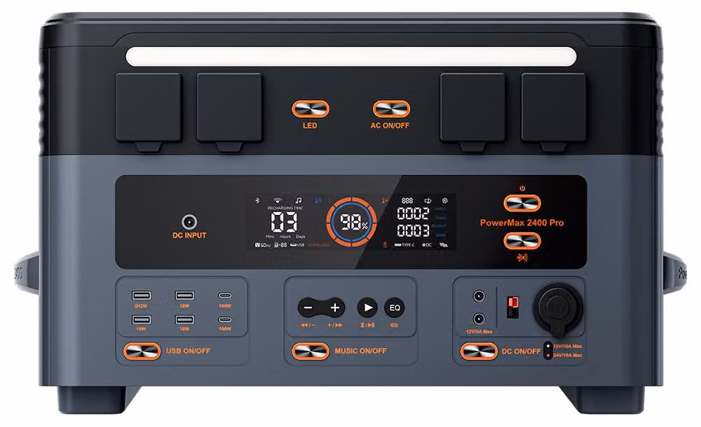 Centralina portatile PowerMax 2400 Pro - Capacità: 2016 Wh - Potenza: 2400 W