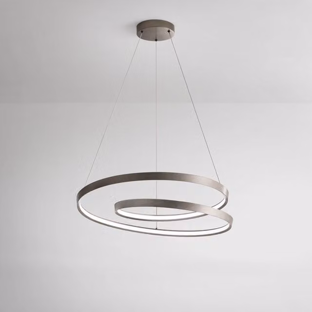 Sospensione Moderna Ritmo Metallo Grigio Led 70W Dimmerabile Ip20