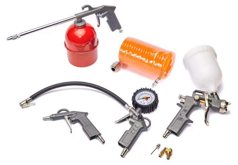 Kit di accessori per compressore d'aria, set da 8 pezzi per officina