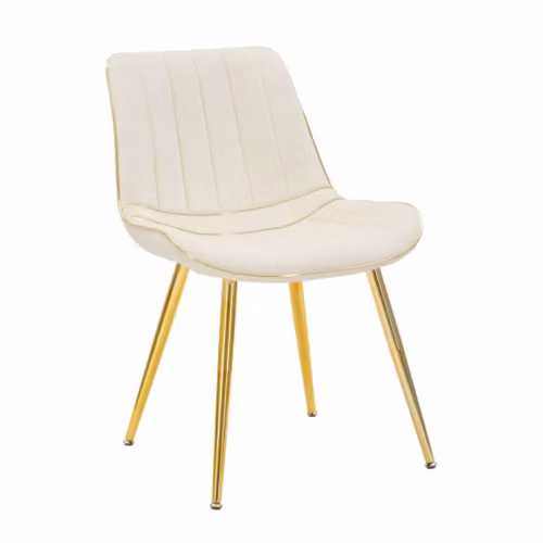 Sedie da Soggiorno SEDIA PARIS CREMA/GOLD SET 2 PZ CM 51X59X79 Mauro Ferretti