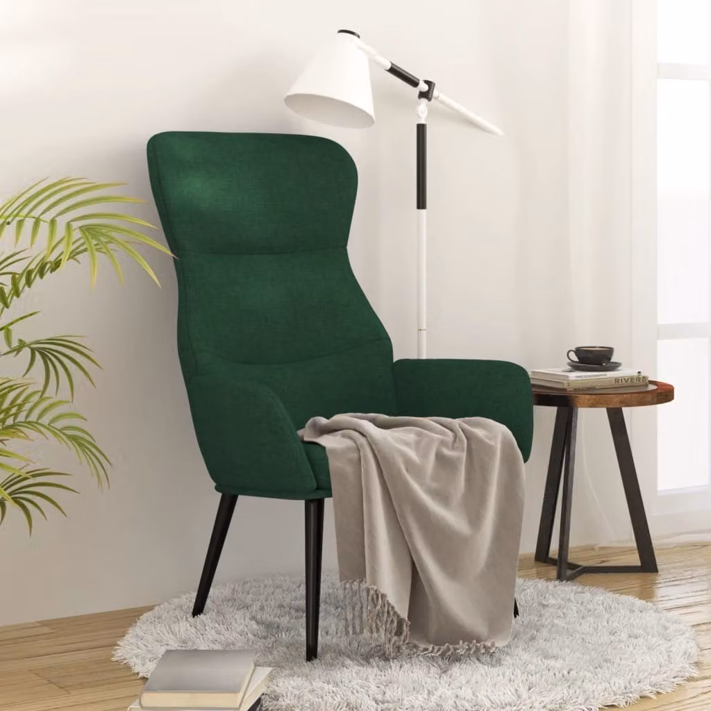 Maison Exclusive - Poltrona relax in tessuto verde scuro