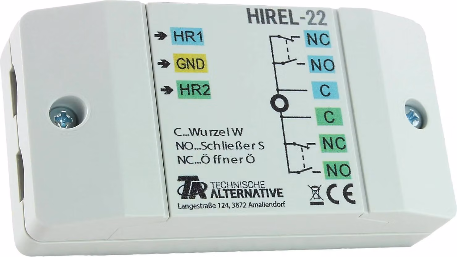 Alternativa tecnica Modulo relè, a potenziale zero, con alloggiamento, 1 pz.