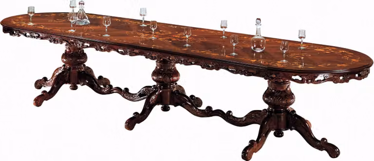 Esszimmer Tische Tisch Design Holz Möbel Esstisch Königlicher Massivholz Möbel