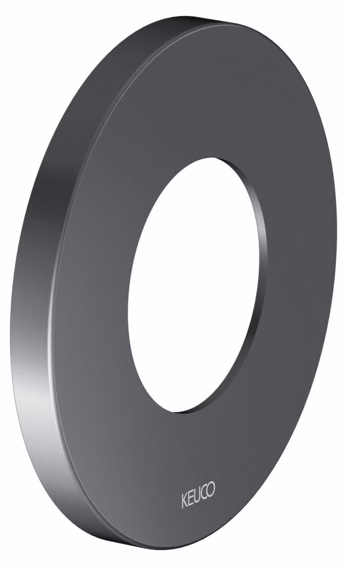 Rosace murale KEUCO surdimensionnée pour robinets et mitigeurs thermostatiques de douche encastrés, ronde, 59553, 59556130091, 59556130091