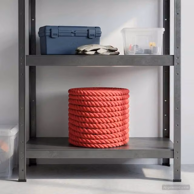 Corda in juta 100% naturale Videx colore rosso per supporto piante da interno e giardino