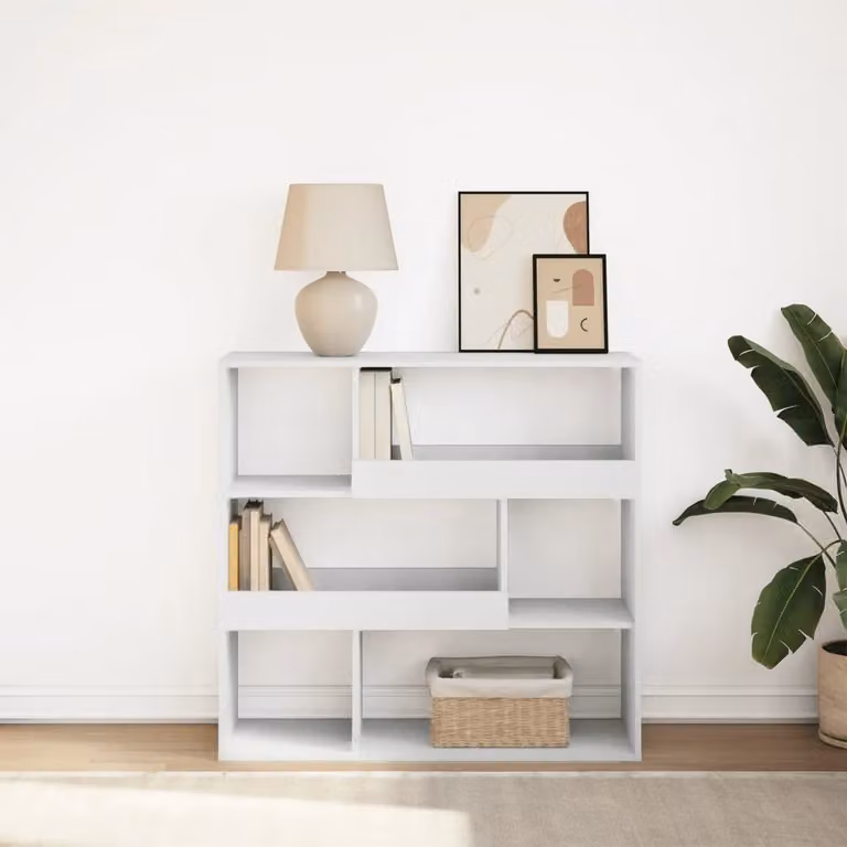Libreria/Divisorio vidaXL Bianco L: 100 cm, P: 33 cm, H: 94,5 cm