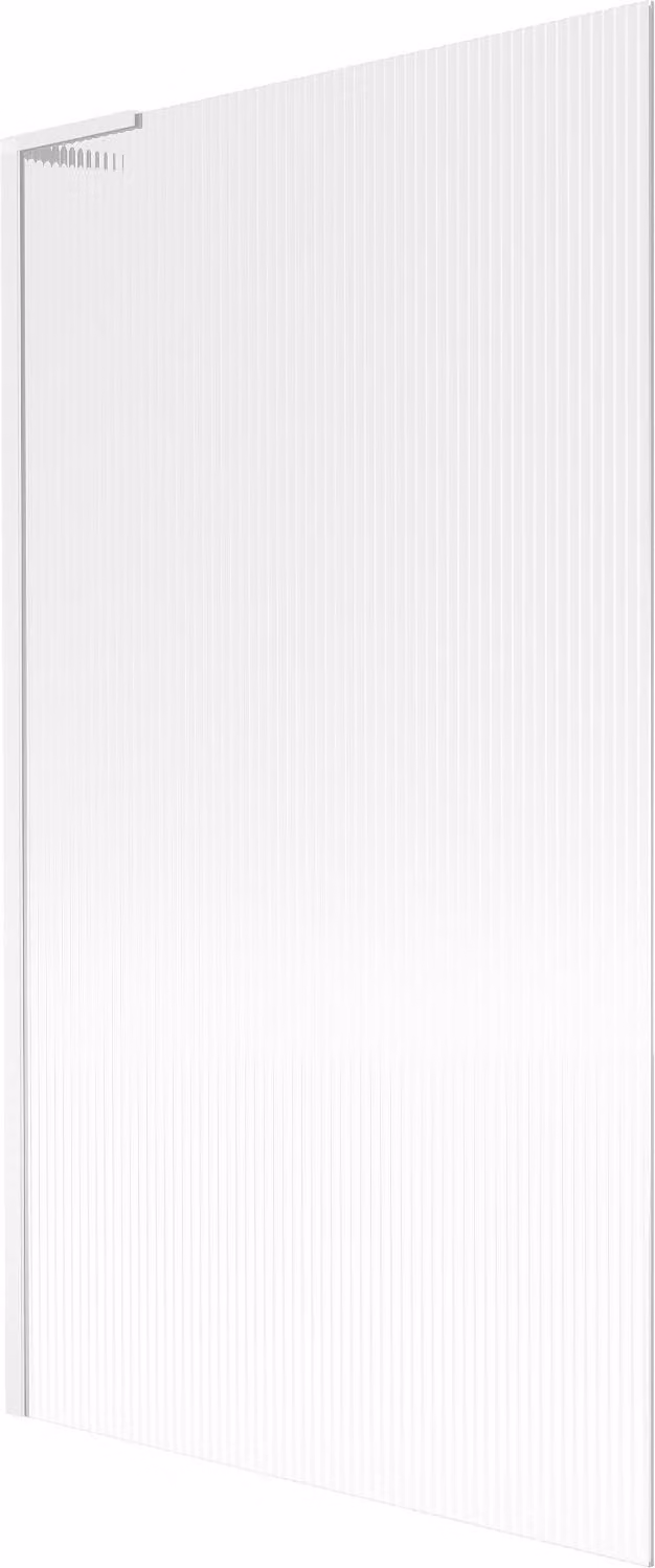 Mexen Next L paratia per vasca da bagno 1 anta 100 x 150 cm, strisce, bianco - 895-100-000-03-09-20