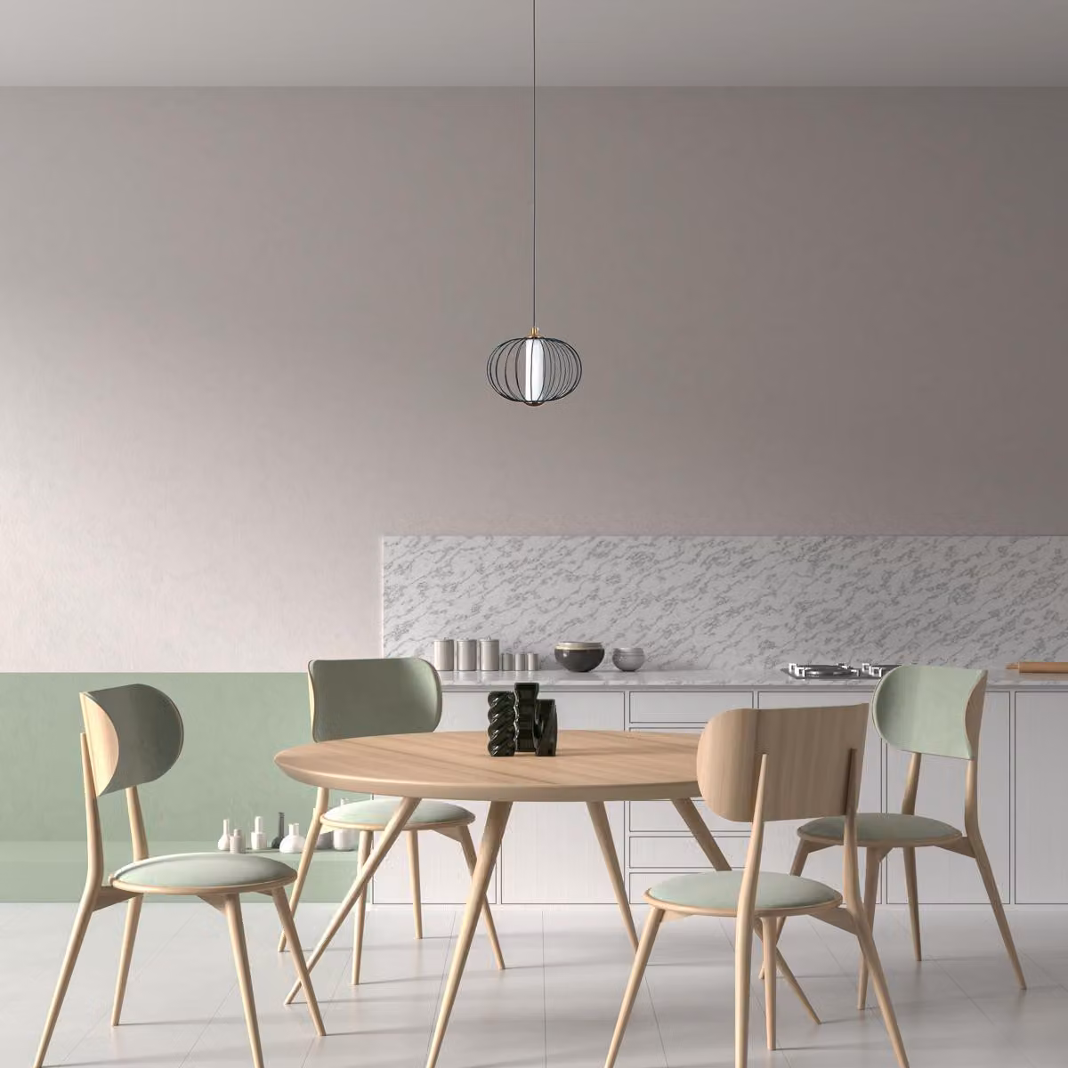 Lampada a sospensione LED 5W RABEL PND-344221-1-BK Italux