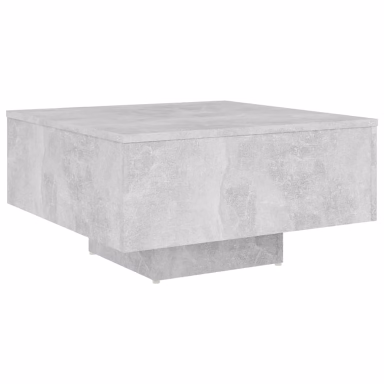Tavolino da Salotto Grigio Cemento 60x60x31,5 Legno Multistrato