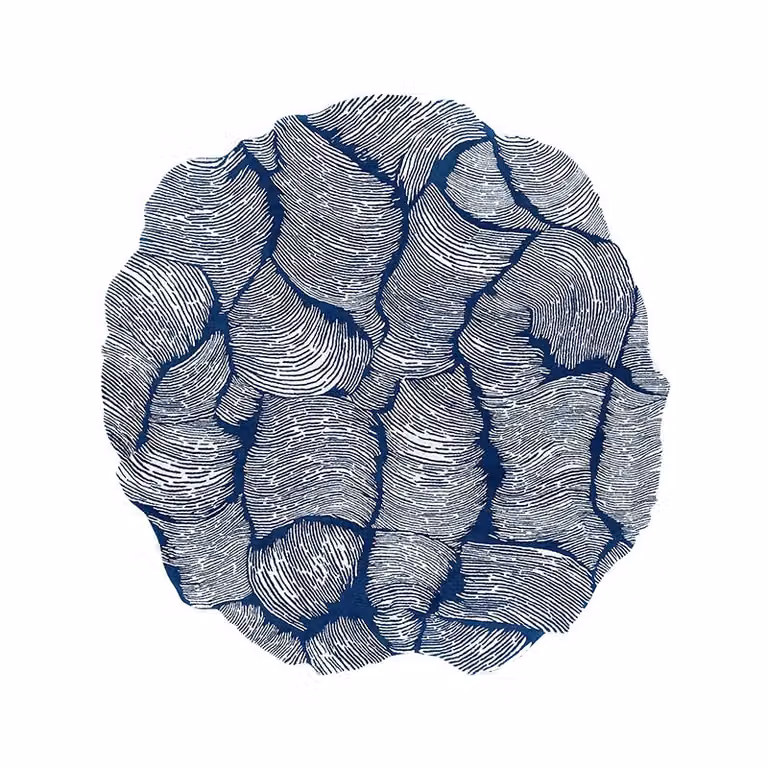 Tappeto Mohebban Oceano Round blue
