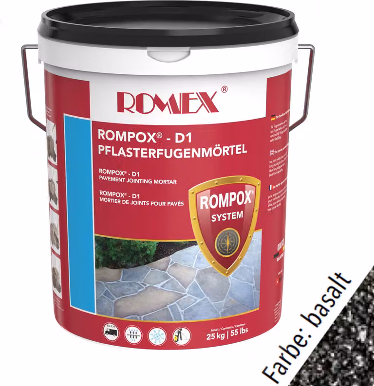 Romex ROMPOX® D1 Pflasterfugenmörtel 2K Basalt 25kg
