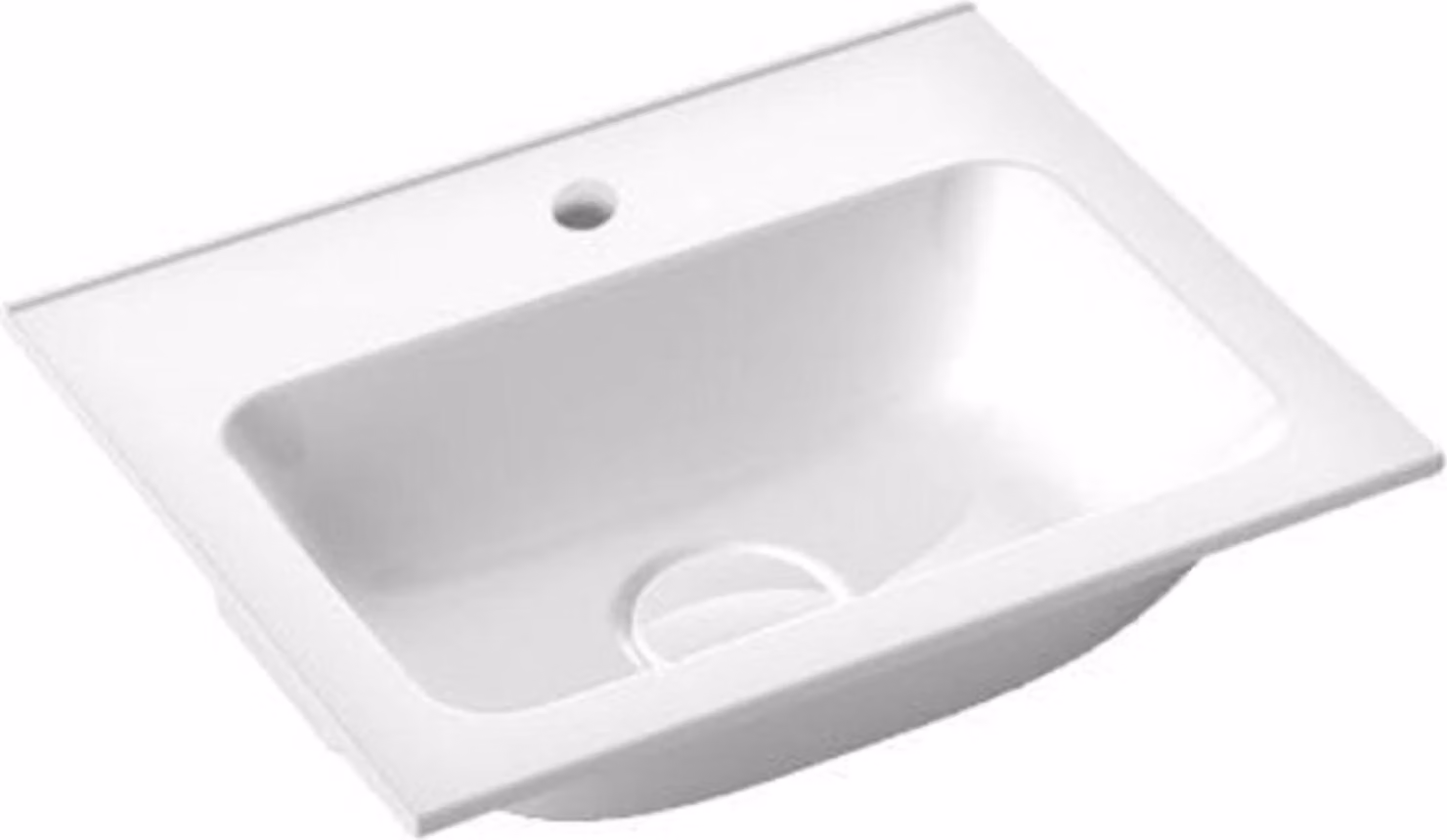 emco evo 400 lavabo, 400x320mm, sans trop-plein, pour meuble bas evo 400, 957711441, 957711441