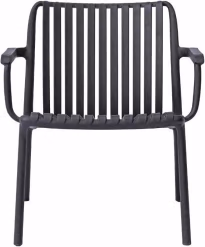 Set Poltrona da Balcony e Giardino Valencia Moia in Resina Antracite Opaca