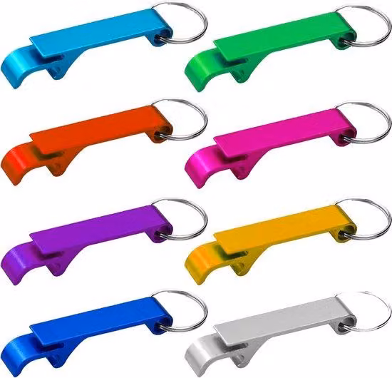 Set multifunzione di apribottiglie in alluminio, 8 pezzi, per bar all'aperto, abitazioni, pub, feste