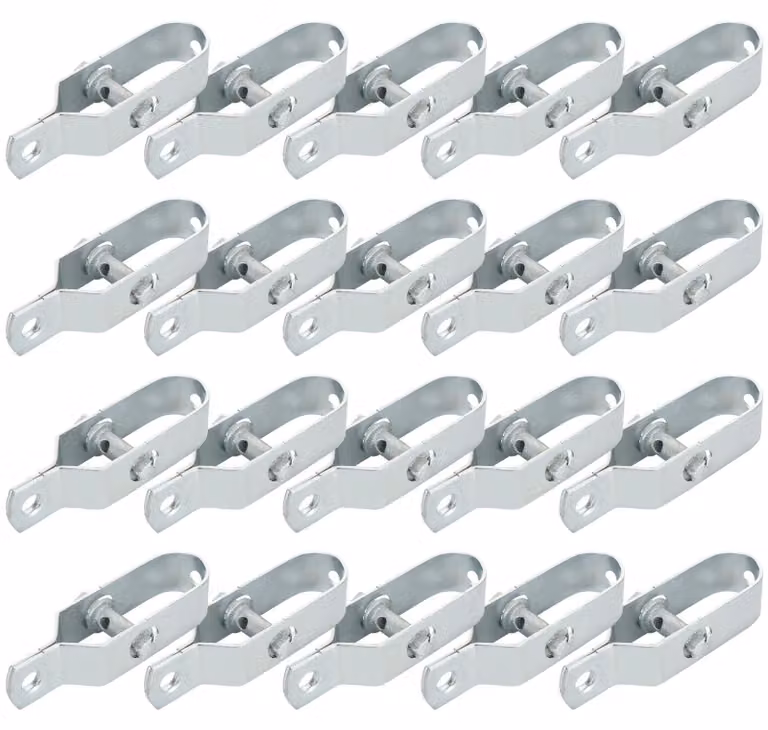 Solidchoice - 20 pezzi di tenditori per recinzione, 100 mm - Tenditori in acciaio zincato per recinzioni e cancelli