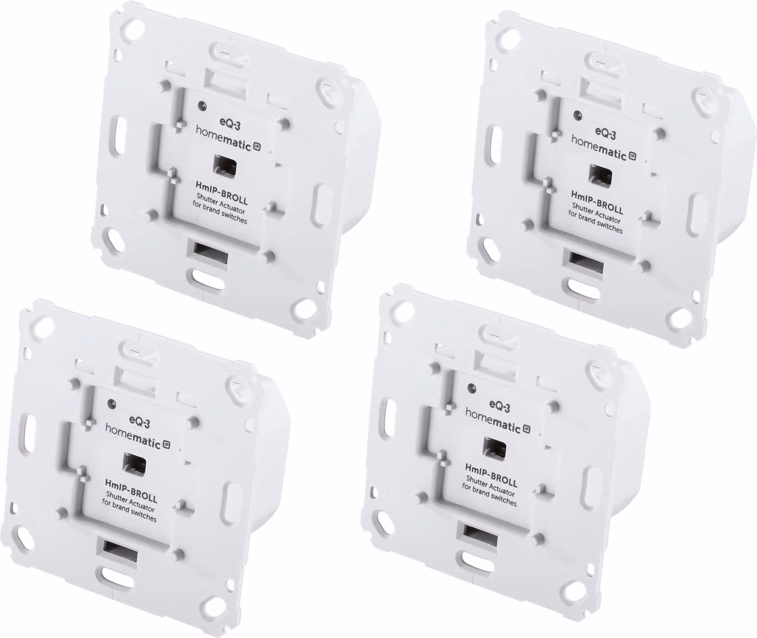 HOMEMATIC IP Smart Home 151322A0, Attuatore per tapparelle, 4 pezzi