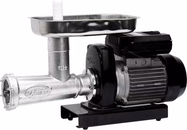 Tritacarne Elettrico HP 1 INOX SM22 Gruppo Palumbo in Acciaio Inox e Alluminio Argento